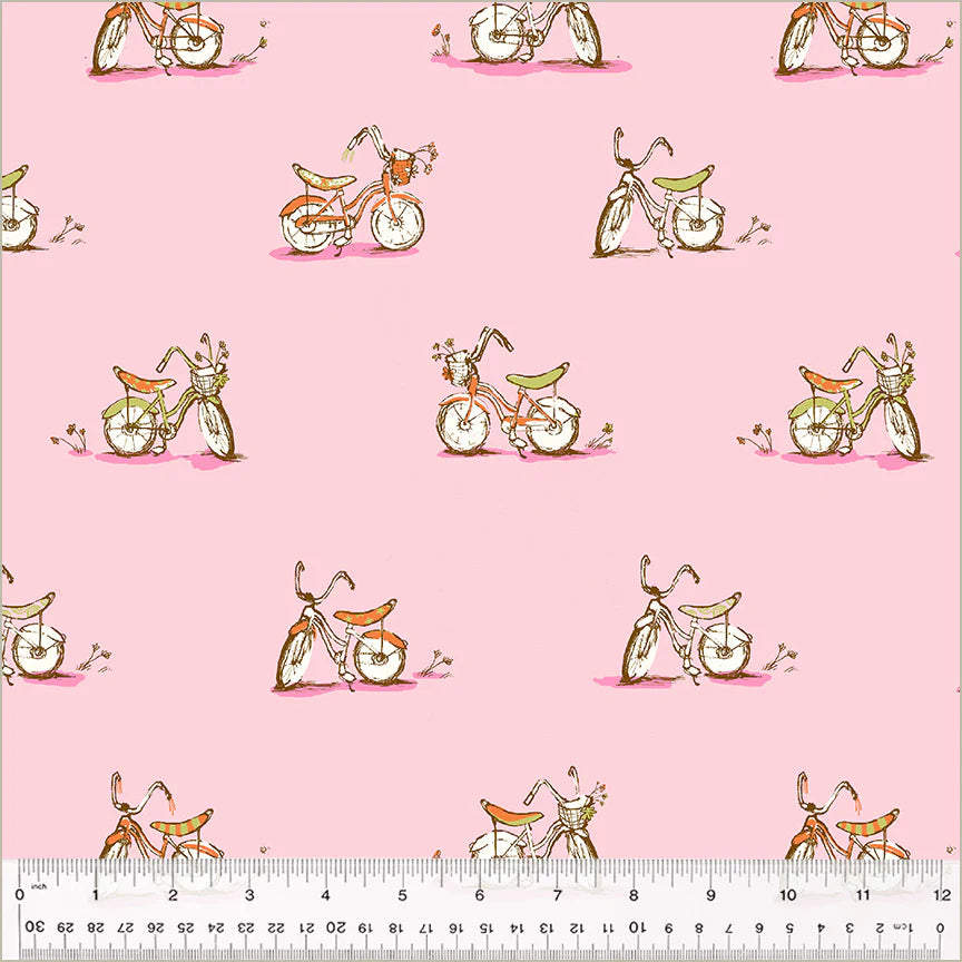 Heather Ross Studio Edit Dream Bike Pink