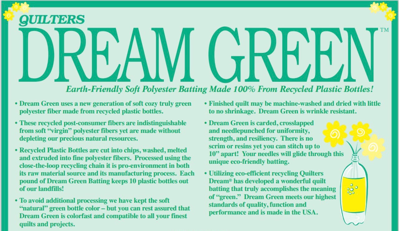 Quilters Dream Green Mid-Loft Batting Roll