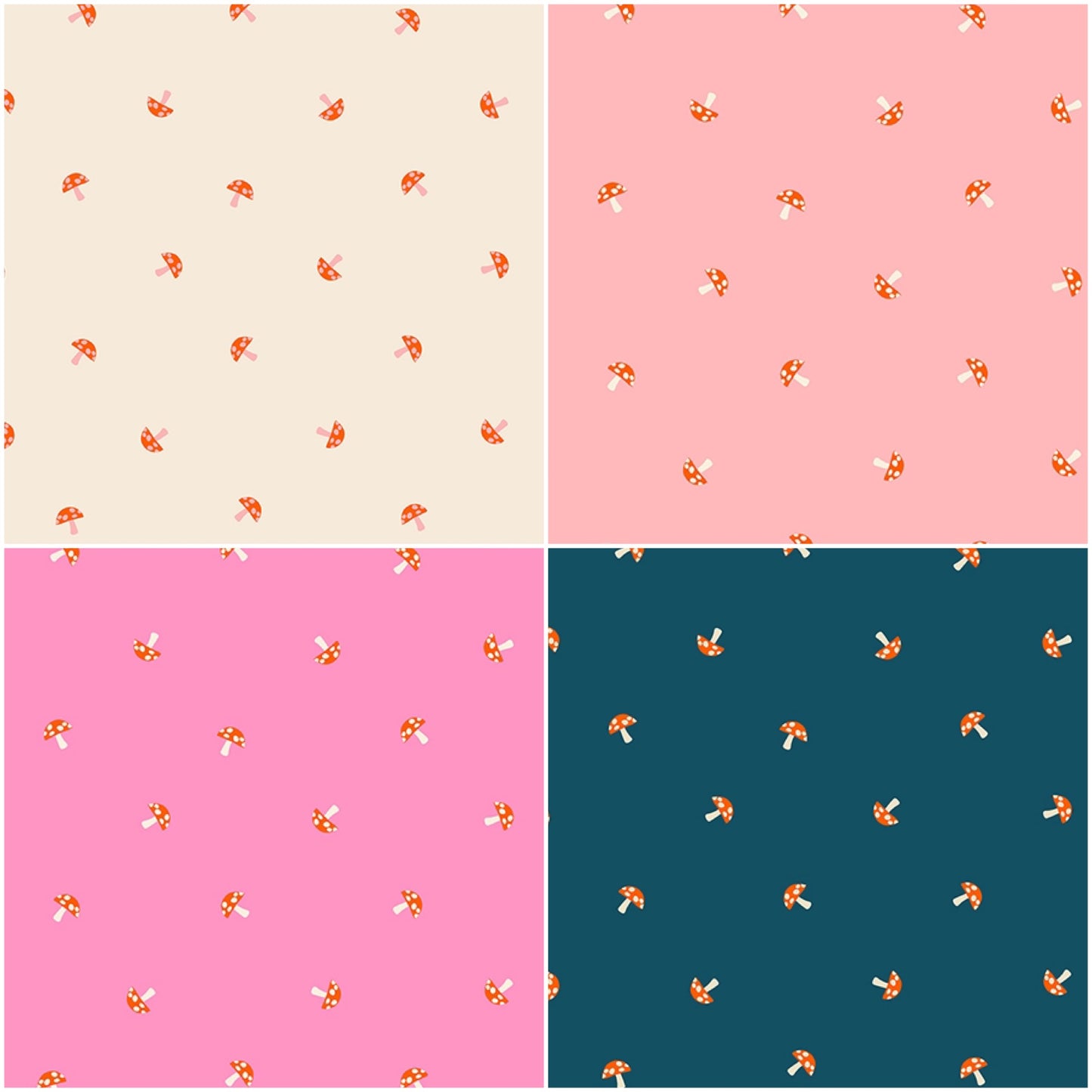 Carousel Tiny Mushrooms FQ Bundle