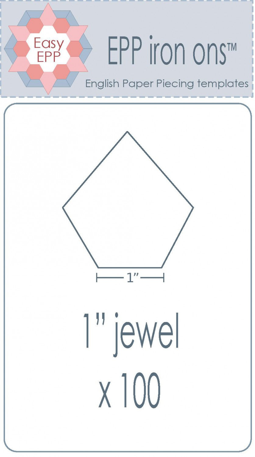 1" Iron On EPP Jewels