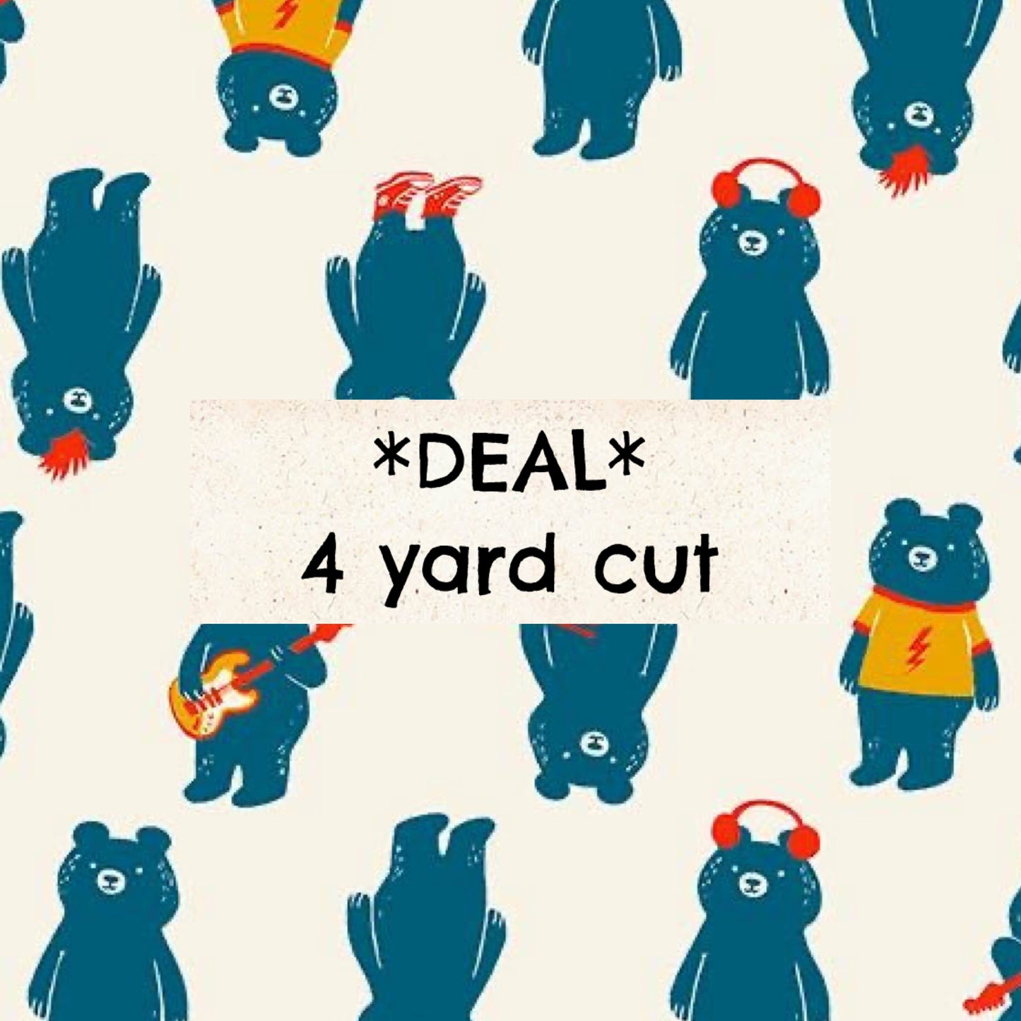 Teddy and The Bears The Band Buttercream 4 Yard Deal