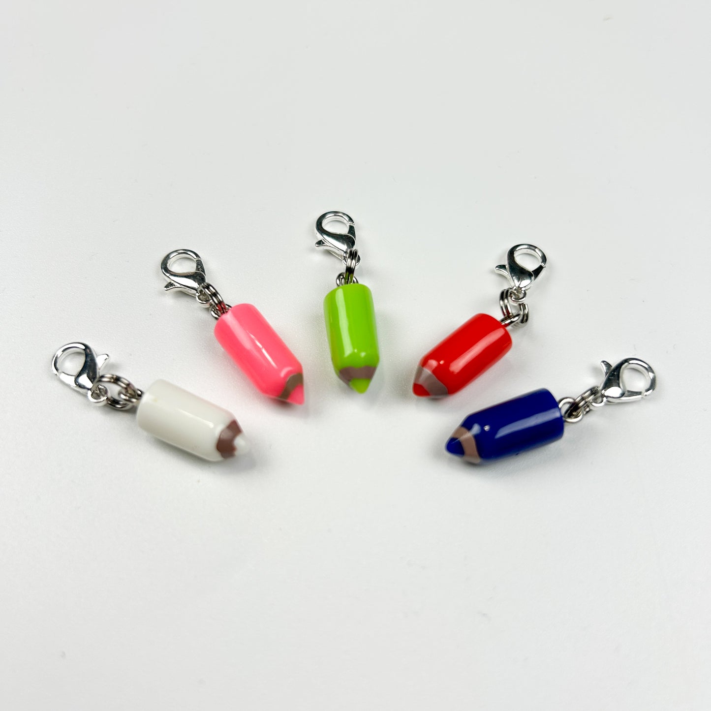 Crayon Zipper Charm 5 Piece Set