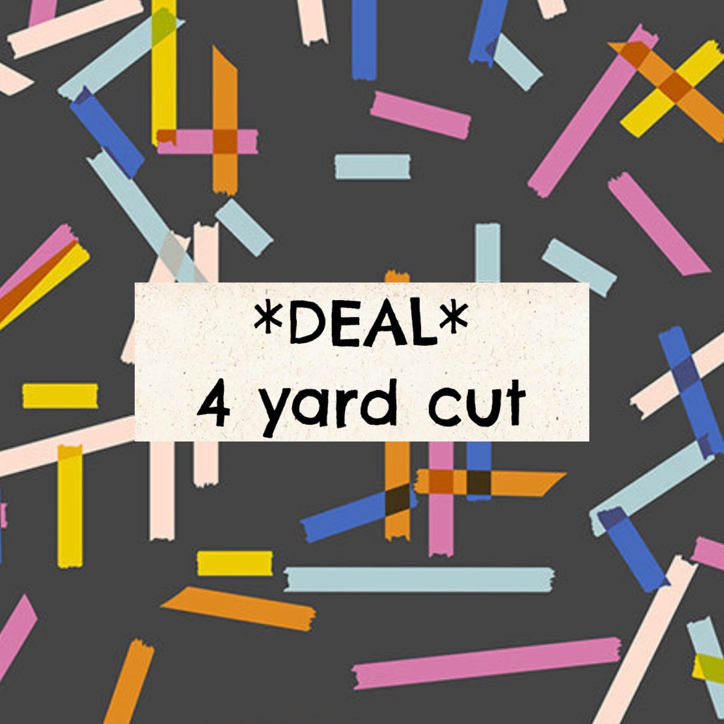 Salutations Washi Soft Black 4 Yard Deal