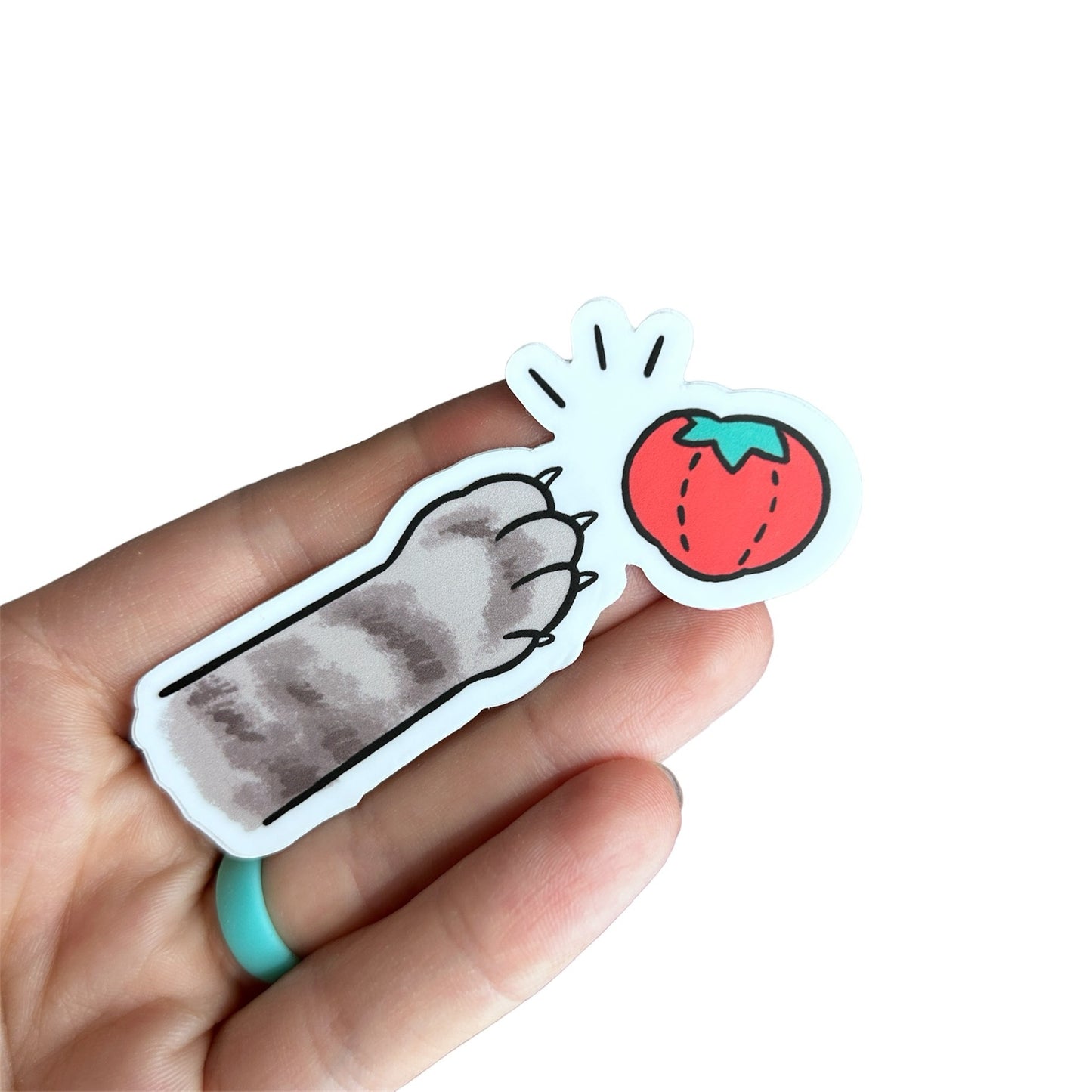 Cat Paw Waterproof Sticker