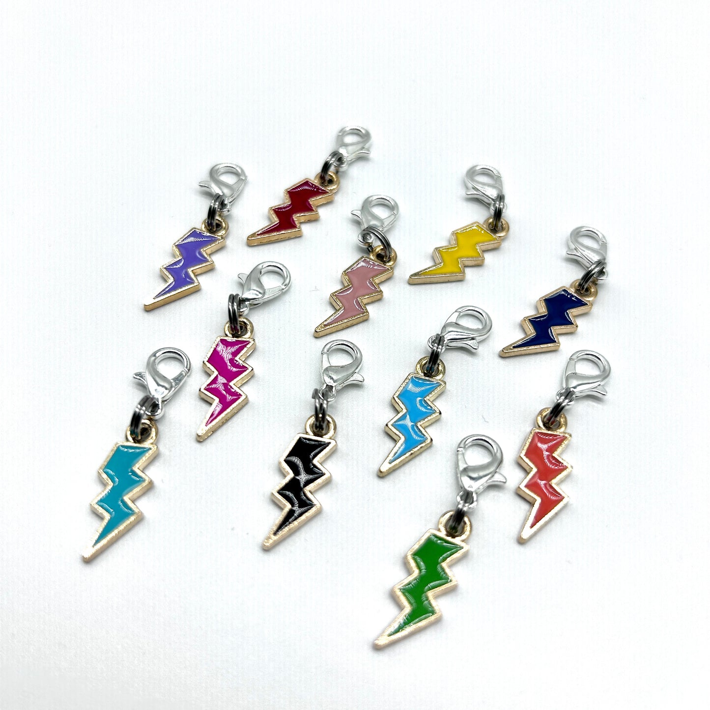 Lightning Bolt 6 Piece Zipper Charm Pack