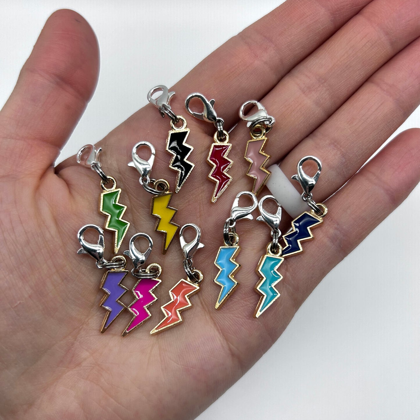 Lightning Bolt 6 Piece Zipper Charm Pack