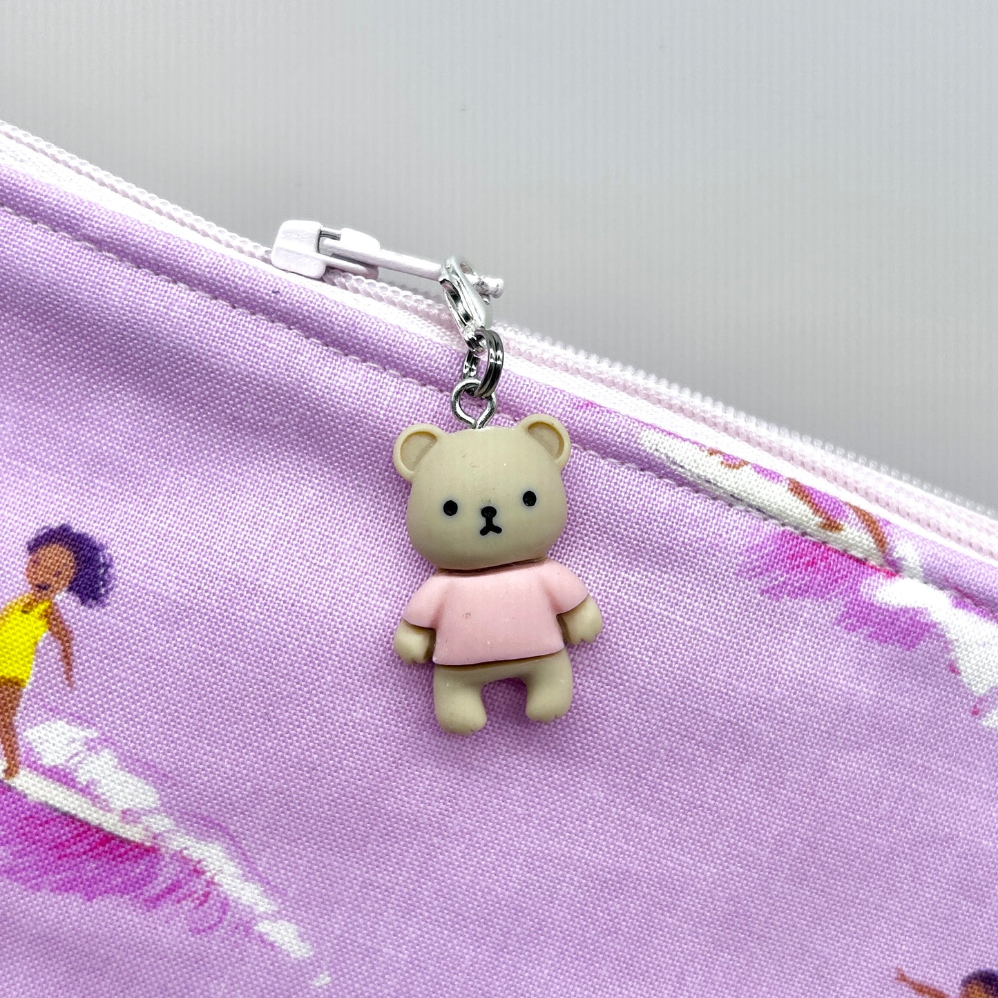 Teddy Bear Zipper Charm