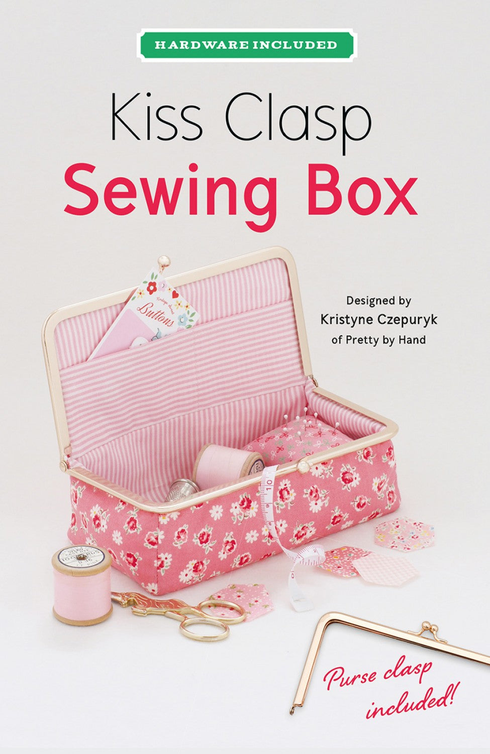 Kiss Clasp Sewing Box Pattern Including Hardware