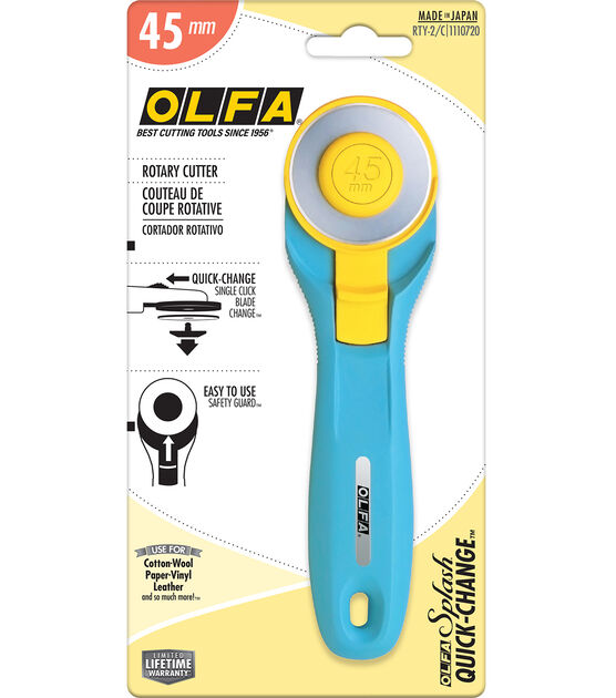 Olfa 45mm Rotary Cutter Aqua