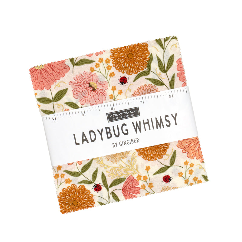 Ladybug Whimsy 5" Charm Pack