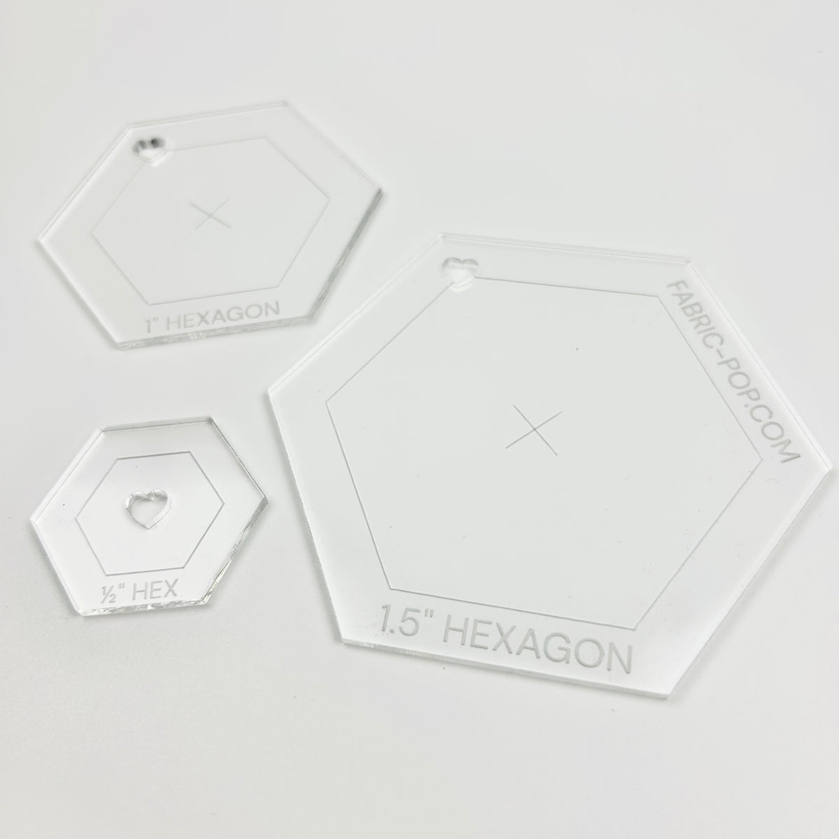 Fussy Cut Hexagon Template Set