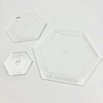 Fussy Cut Hexagon Template Set