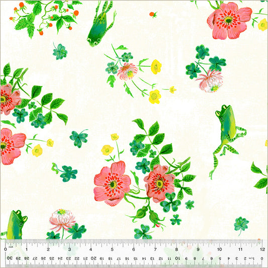 Heather Ross By Hand Frog Spring *½ Yard*