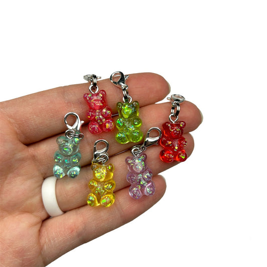 Gummy Bear Zipper Charm Set