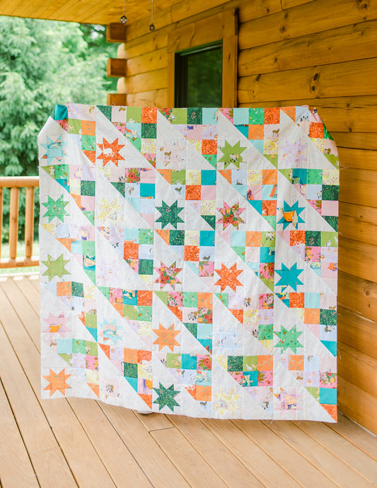 Hodgepodge Quilt Throw Sized Kit 60"x72"