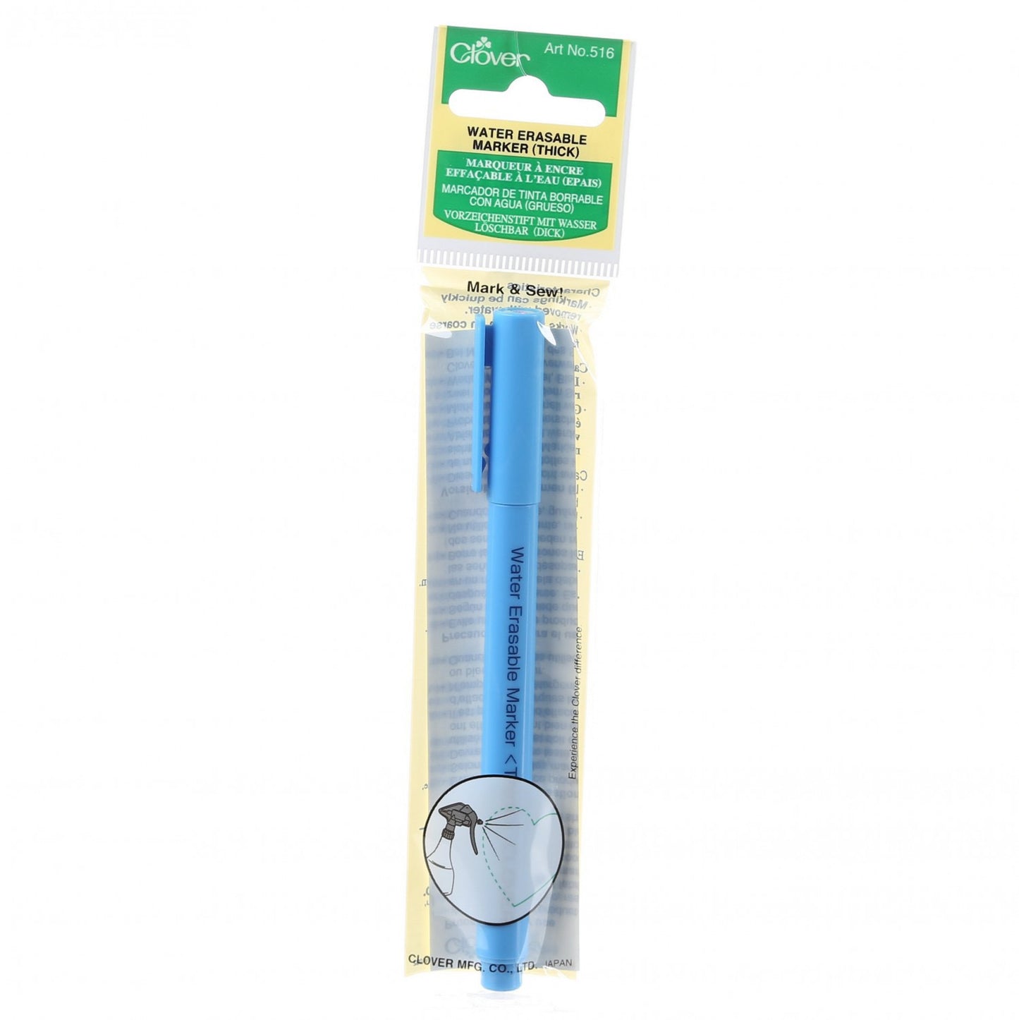 Clover Water Erasable Marker Blue