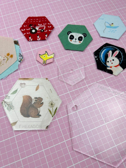 Fussy Cut Hexagon Template Set