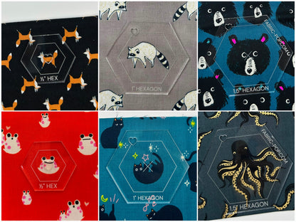 Fussy Cut Hexagon Template Set
