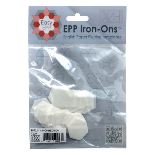 ½" Iron On EPP Hexagons