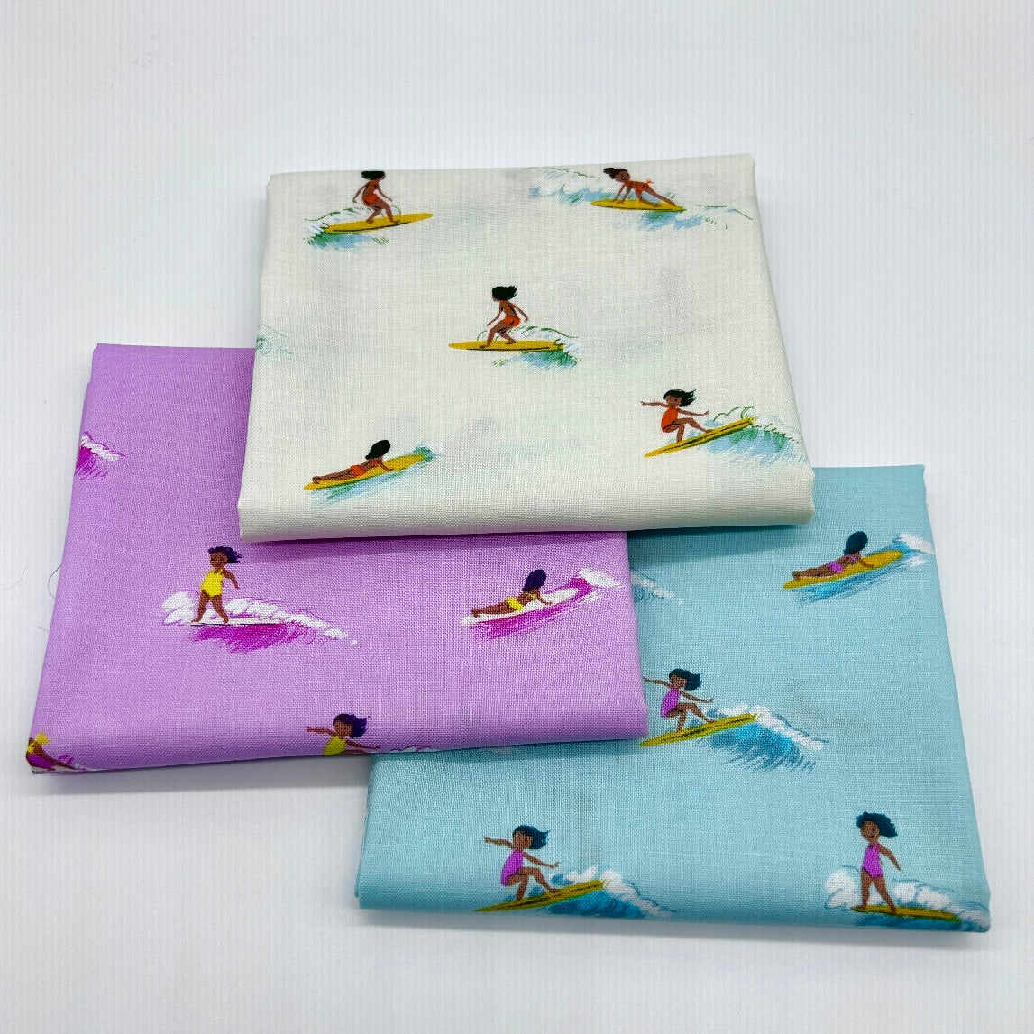 Tiny Surfers 3 Fat Quarters