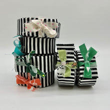 Load image into Gallery viewer, Black &amp; White Striped Quilt Binding (Double Fold)

