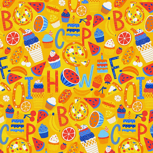 Yellow Alphabet Toss