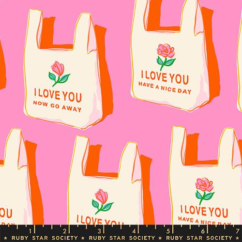 Sparkle Mart Have A Nice Day Flamingo *½ Yard*