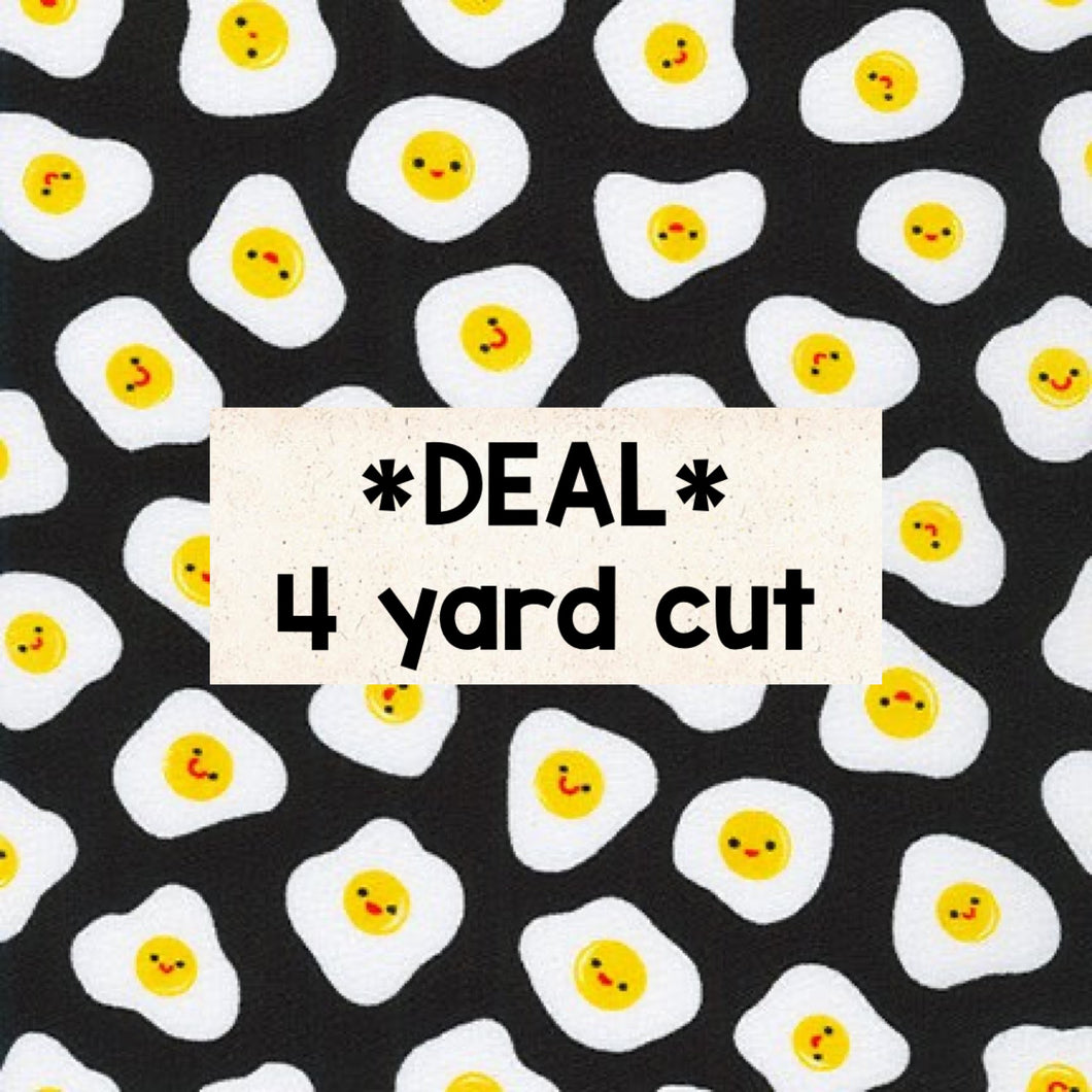 Happy Egg Yolks Black 4 Yard Cut Deal