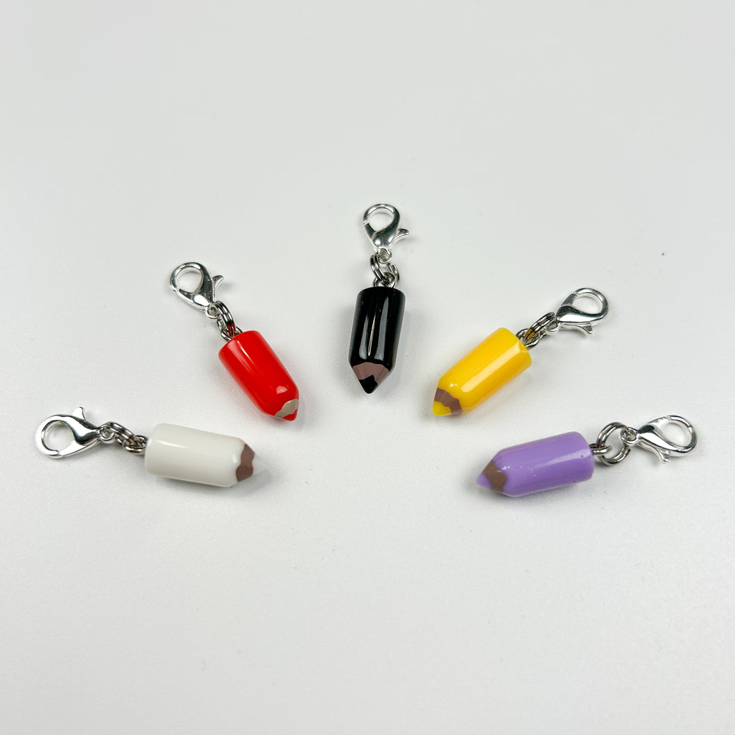 Crayon Zipper Charm 5 Piece Set