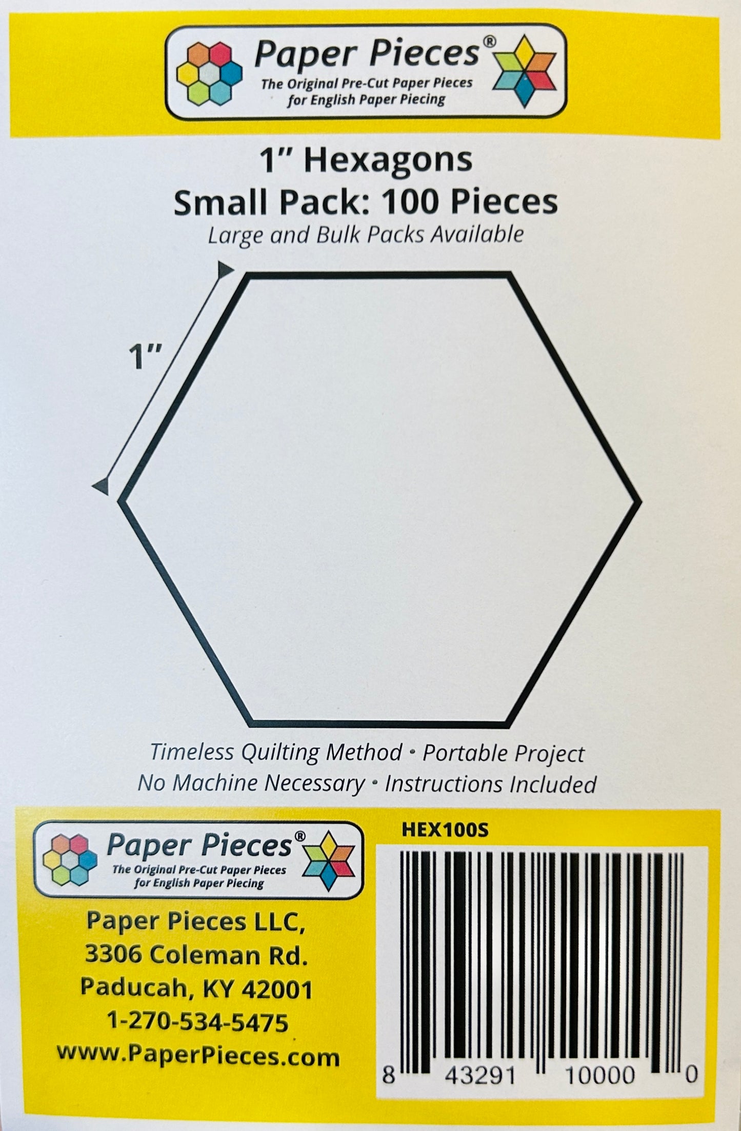 1" EPP Hexagons