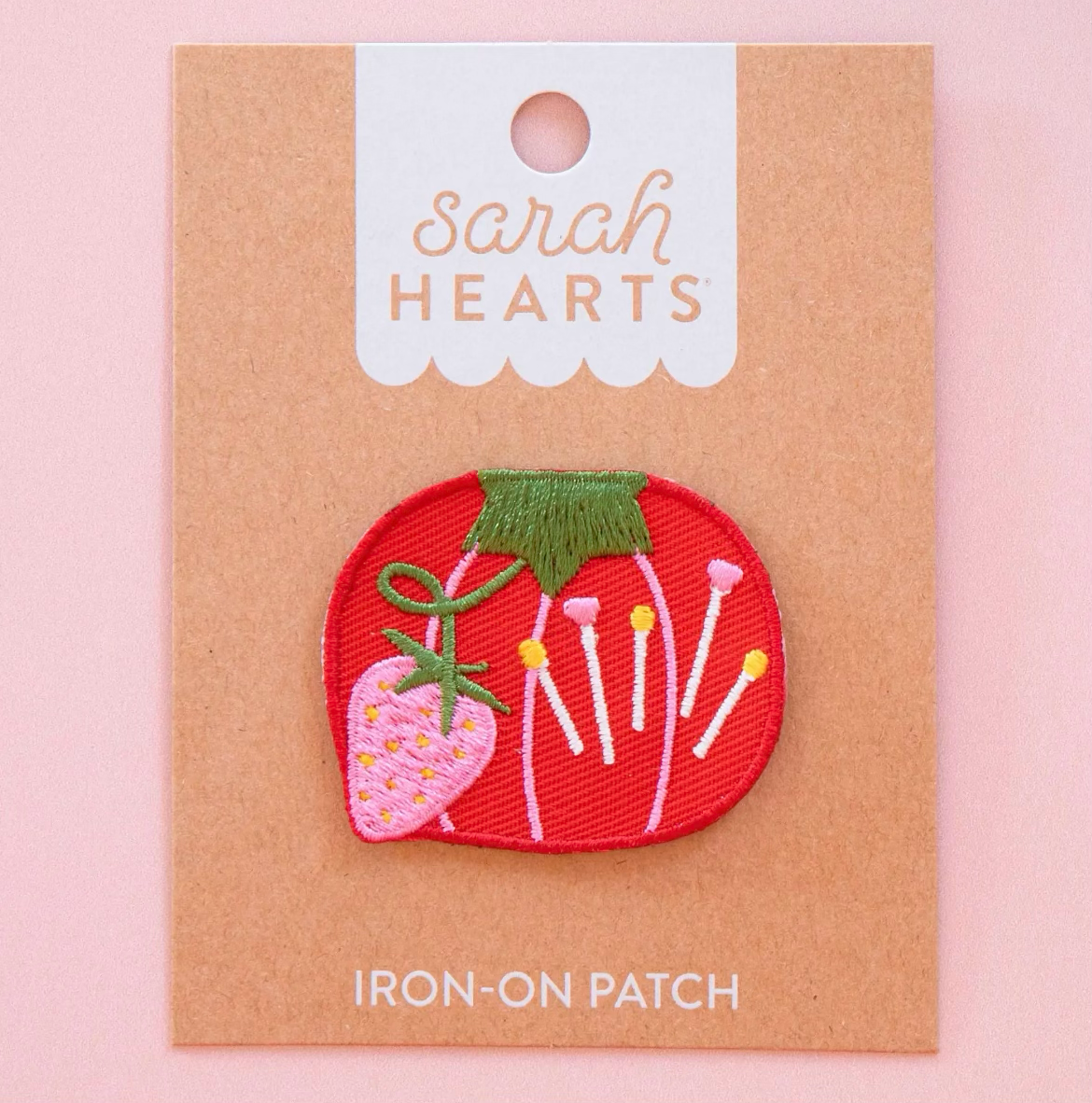 Tomato Pincushion Iron-On Patch