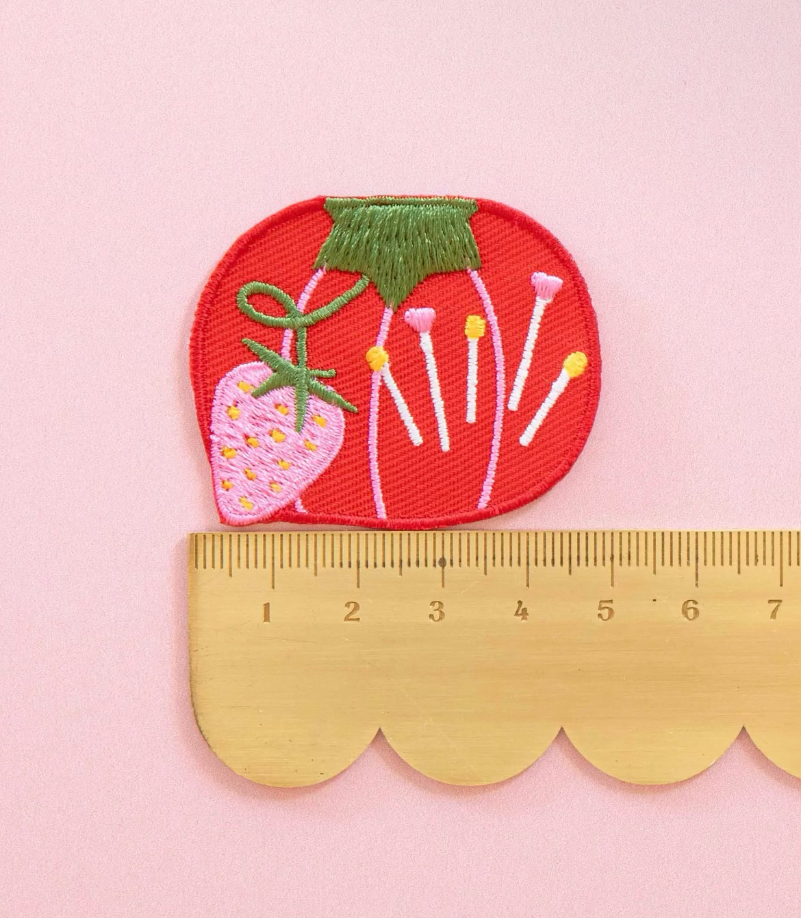 Tomato Pincushion Iron-On Patch