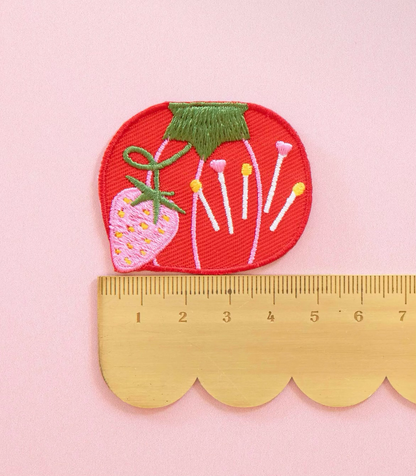 Tomato Pincushion Iron-On Patch