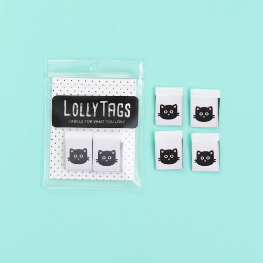 Lolly Tags Woven Labels Kitties