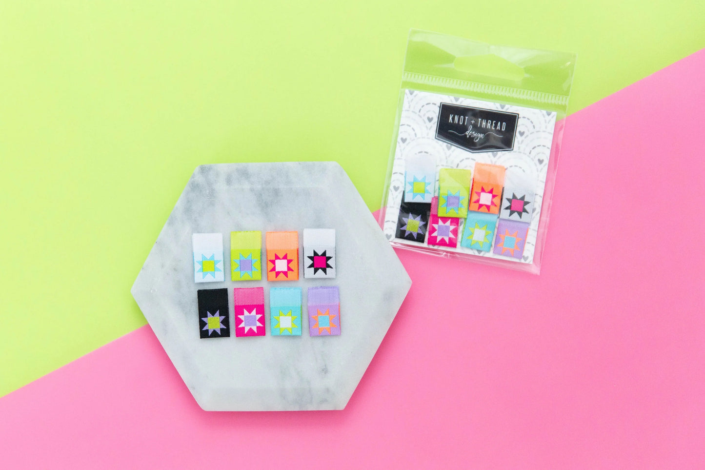 K&T Sawtooth Star Labels