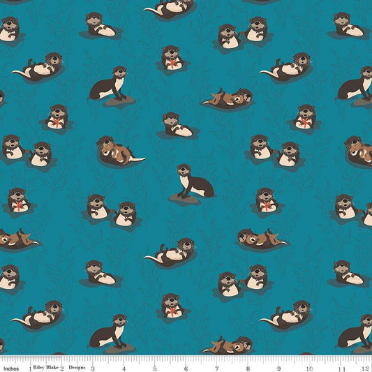 Sea Otters Deep Water