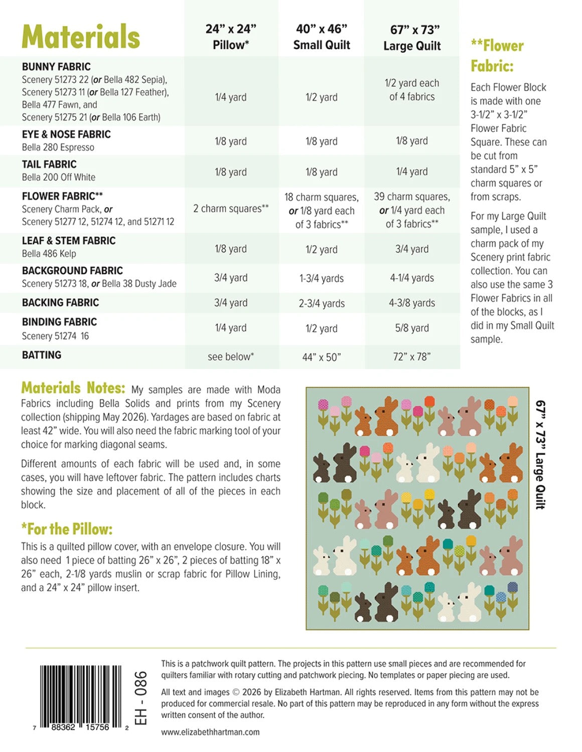 Cottontails Quilt Pattern