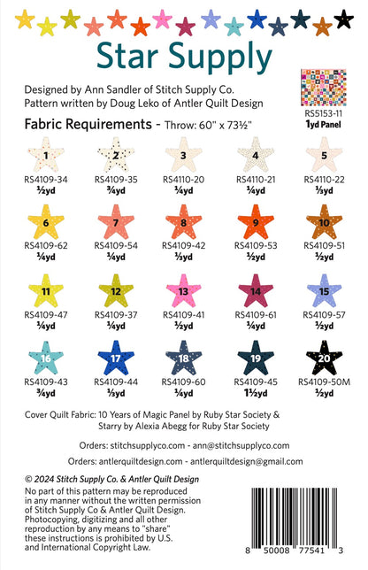 Star Supply Quilt Pattern