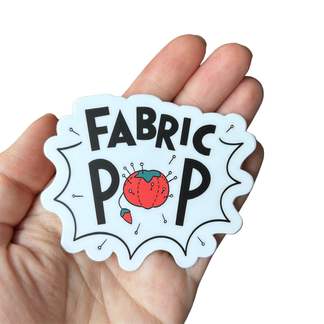 Classic Fabric Pop Logo Waterproof Sticker