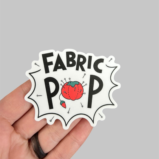 Classic Fabric Pop Logo Waterproof Sticker
