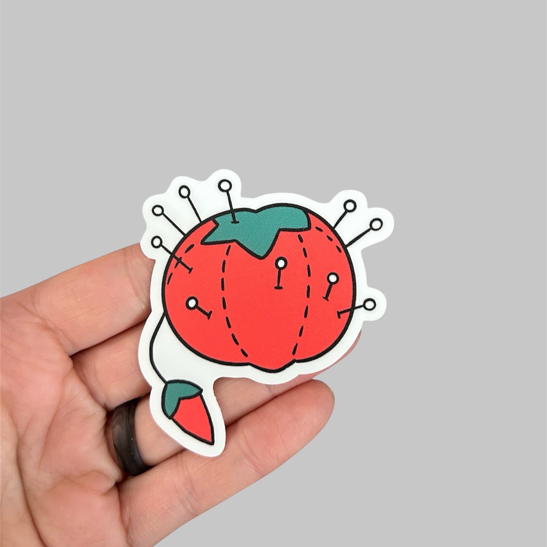 Pin Cushion Waterproof Sticker – Fabric Pop