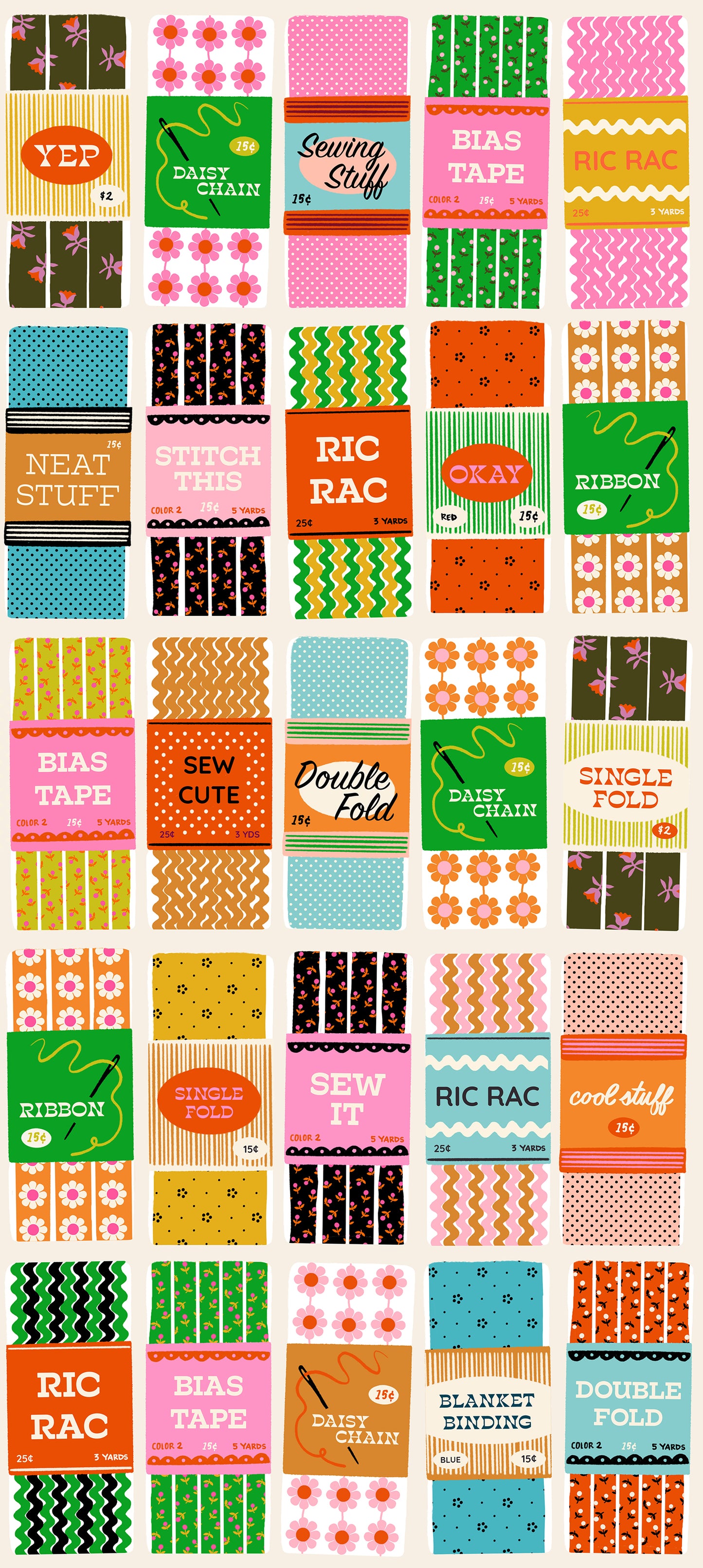 1 800 Notion Sew Cute Shell *½ Yard*