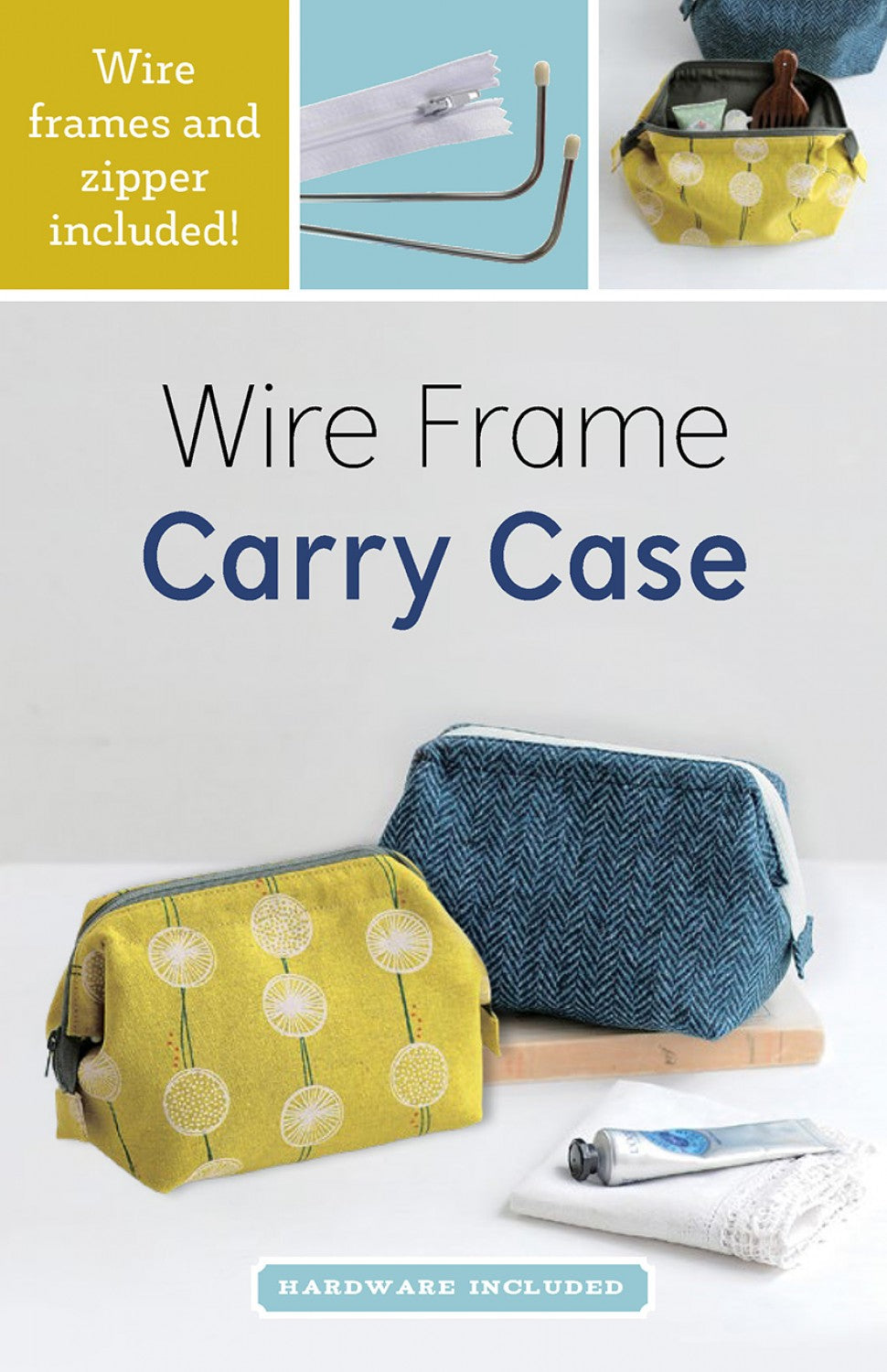 Wire Frame Carry Case Pattern Including Hardware and Zipper