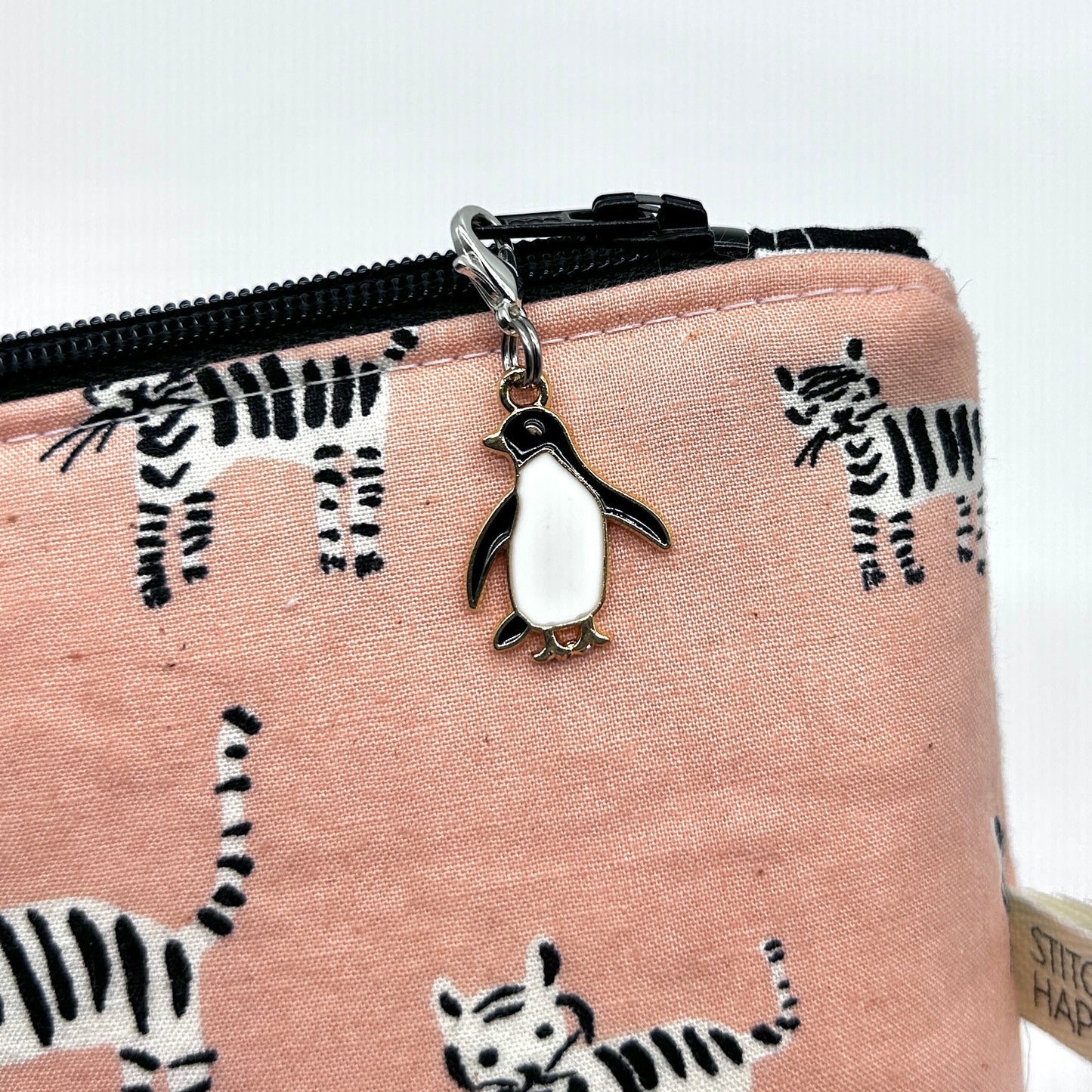 Penguin Zipper Charm