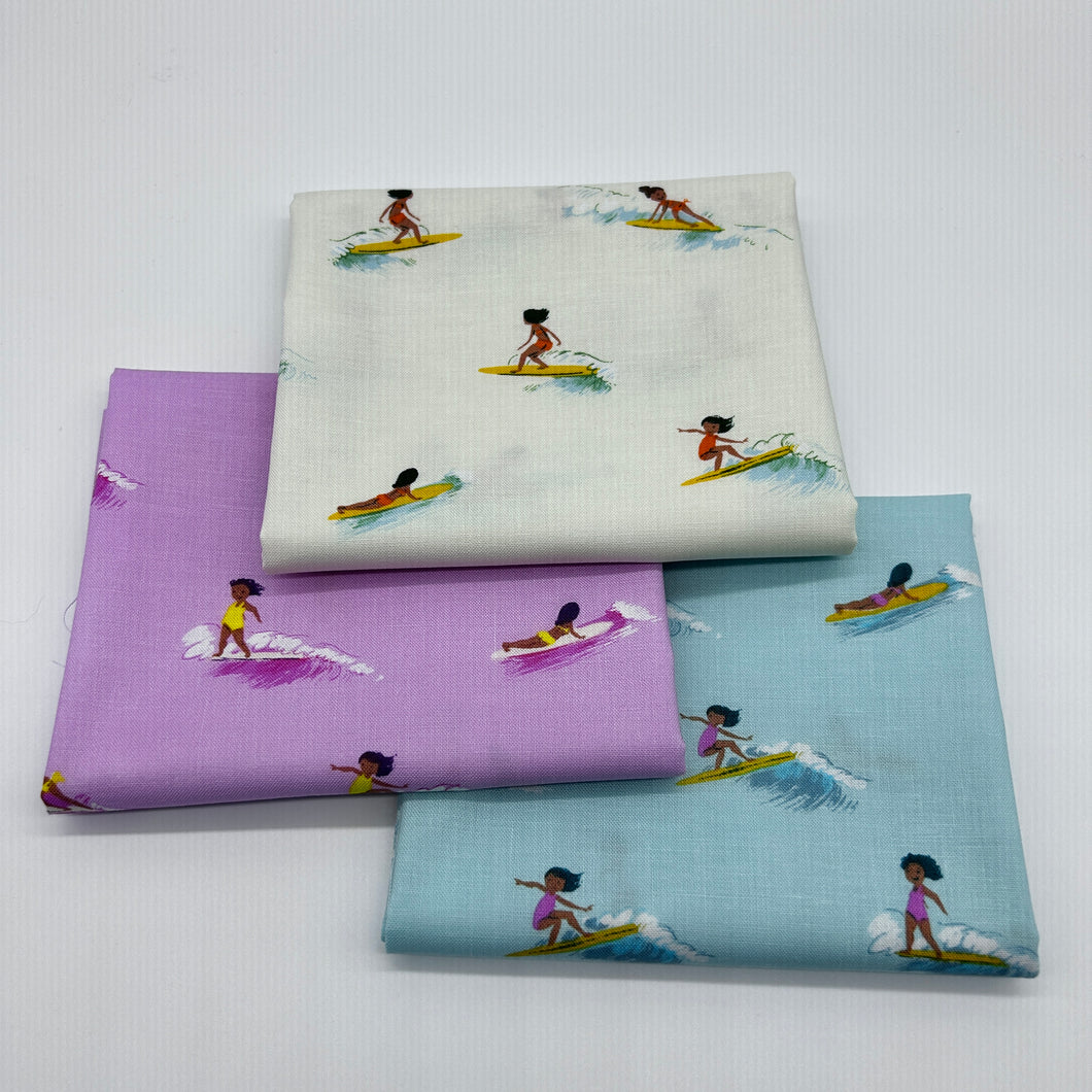 Tiny Surfers 3 Fat Quarters