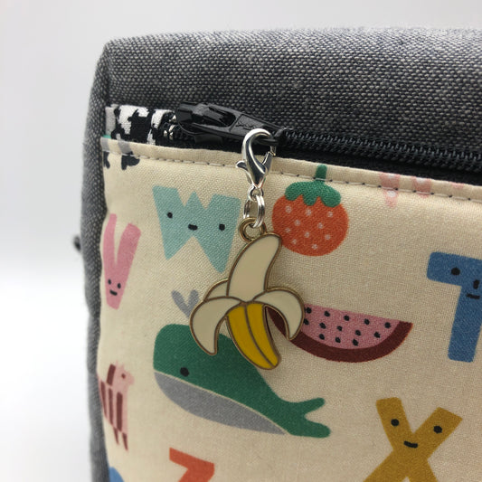 Banana Zipper Charm