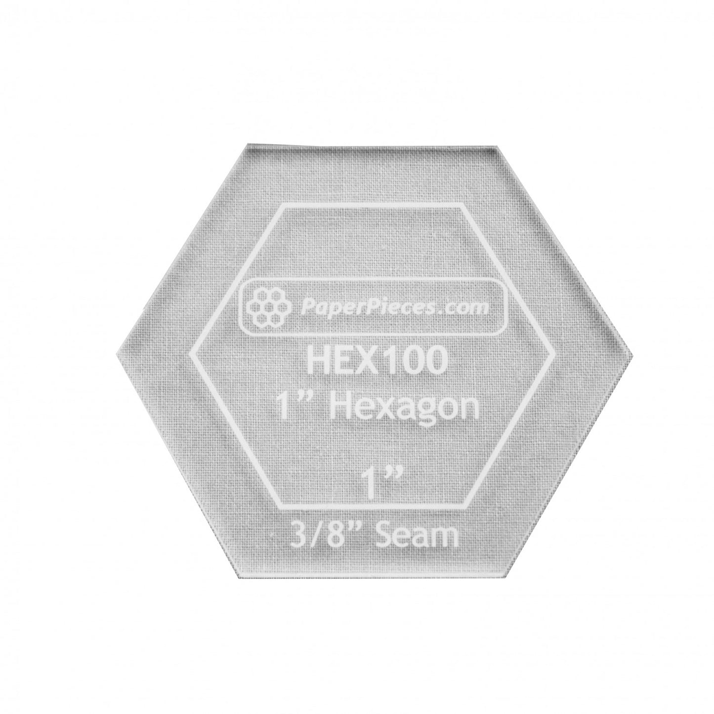 1" Acrylic Hexagon Template