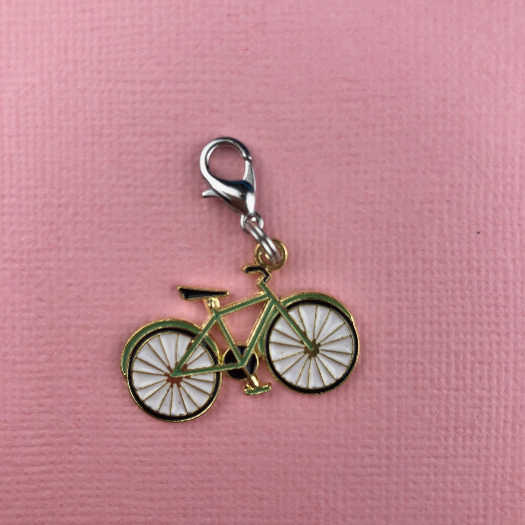 Bicycle Zipper Charm