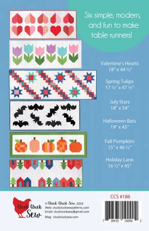 Modern Holiday Table Runners Booklet