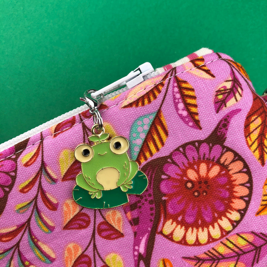Frog Zipper Charm